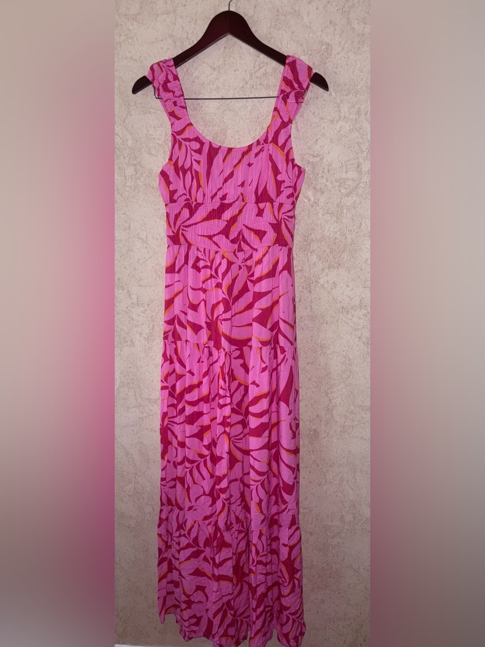 Second Generation Tiered Print Sleeveless Maxi Dress